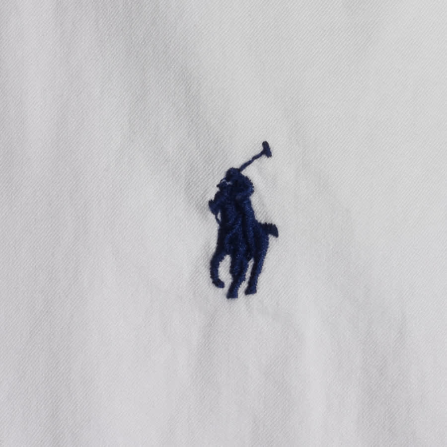 Alternative Image for ProductRalph Lauren Slim Fit Short Sleeve Shirt White3